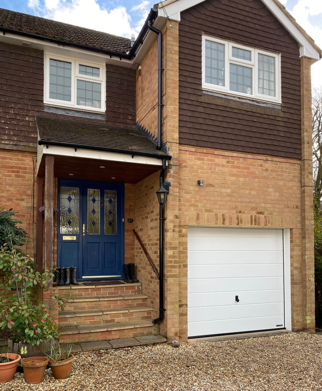 Woking – White Hormann Sectional Garage Door Installation