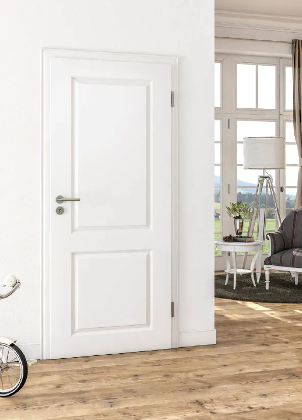 ClassicLine white panelled internal door in a country house living room