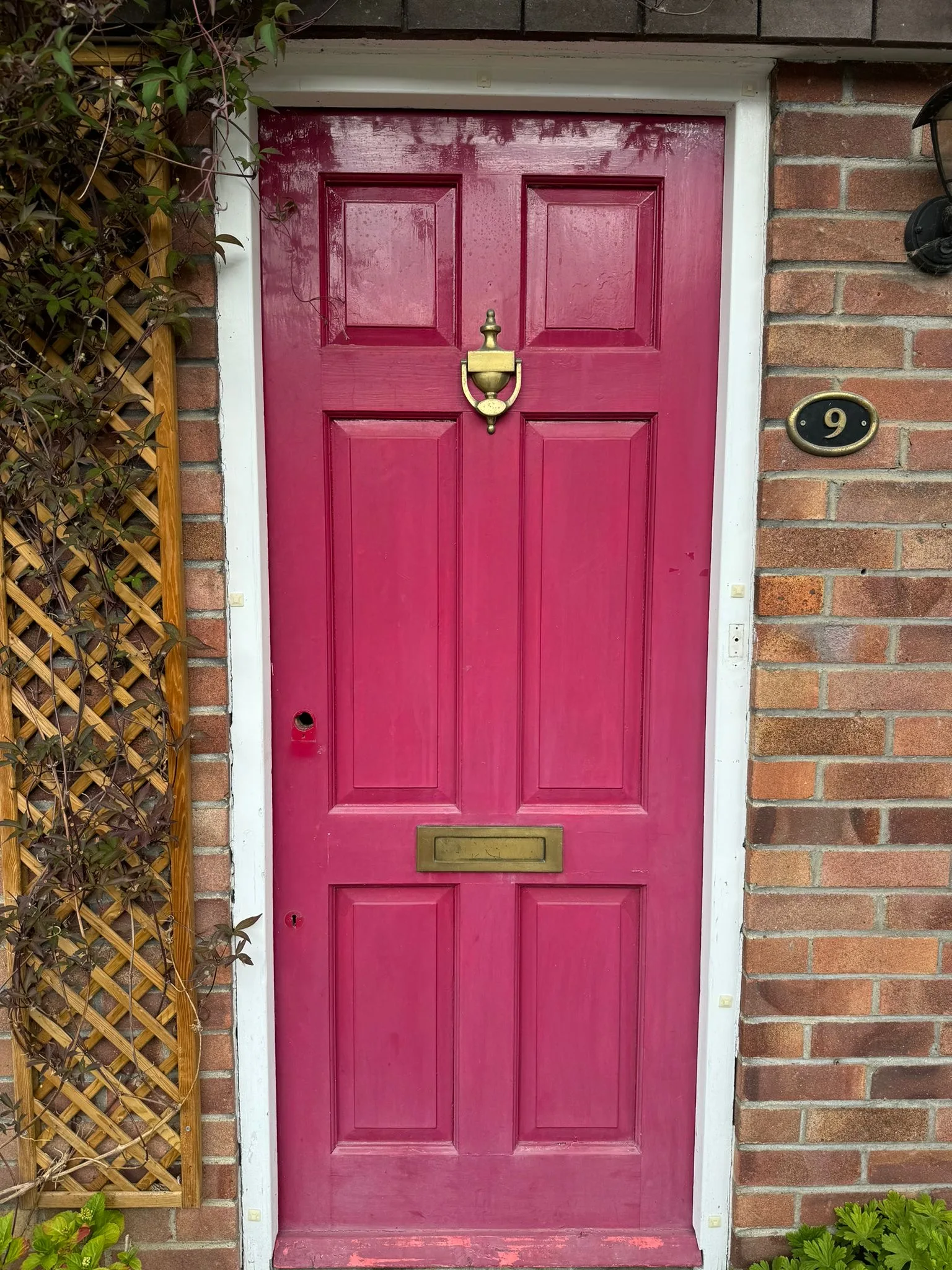 Old red front door to be replaced
