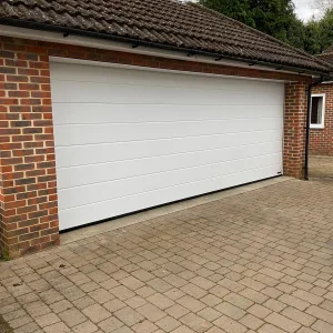 White Large Garage Door Sectional