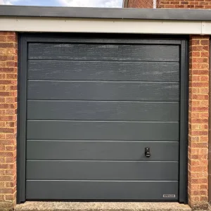 Black Single Sectional Garage Door