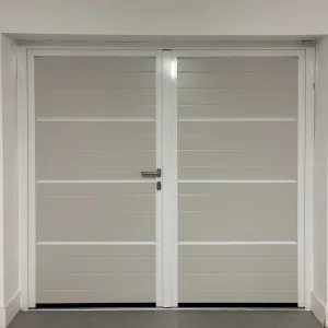 White Side Hinged Garage Door - Interior