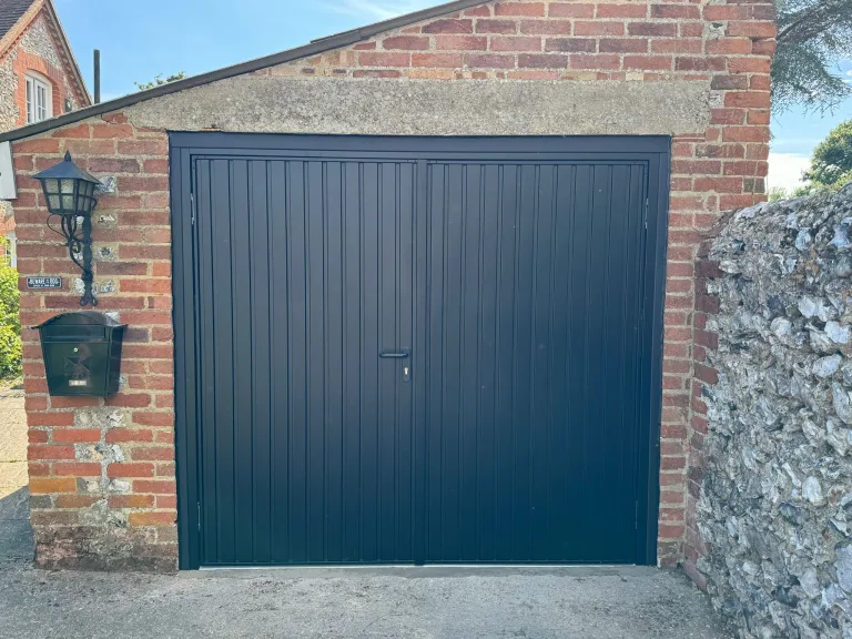 Navy Side Hinged Garage Door