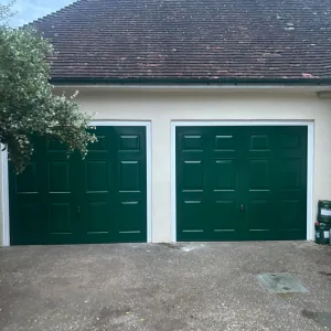 Green Double Up & Over Door