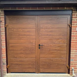 Wooden Side Hinged Garage Door